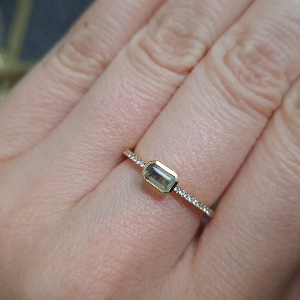 Bony Levy 18K gold prasiolite ring - Picture 16 of 16